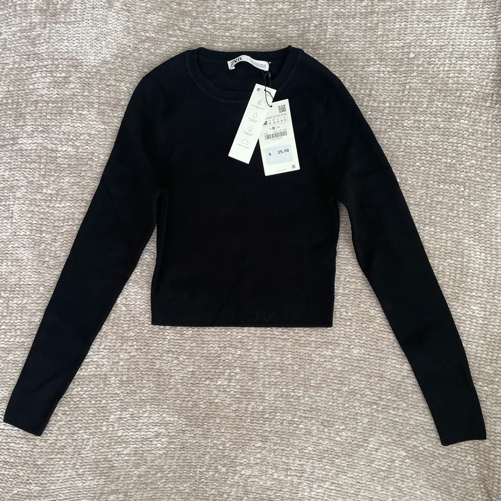Black Zara long sleeve shirt